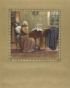 Joseph Haydn flyygelin ääressä, 1917