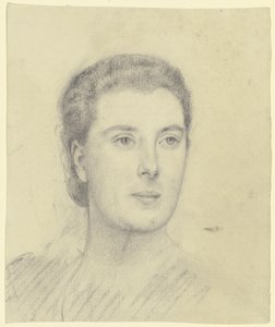 Naisen muotokuva (Margret Freebody?) tekijältä Otto Scholderer
