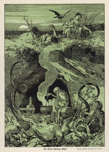 Kuoleman musta keittiö (väri litho) tekijältä Otto Seitz