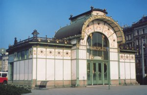 Karlsplatz Stadtbahn, suunnitteli Otto Wagner (1841-1918)
