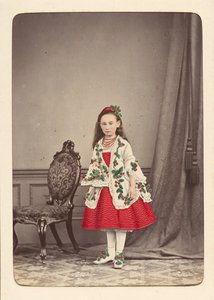 Follett-perhealbumi lasten pukeutumisesta muotijuhliin, n. 1880. tekijältä Owen Angel