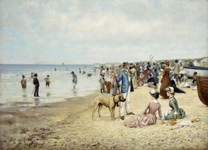 Päivä rannalla, 1885 tekijältä Owen Dalziel