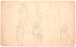 Karikatyyri mm. KUTEN. Ørsted, Frederik VII, Christian VIII ja luultavasti Frederik VI.