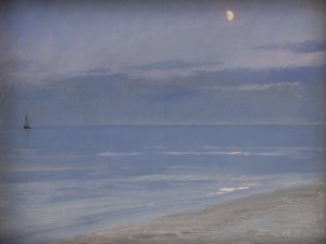 Skagen Beach Moonlightissa tekijältä Peder Severin Krøyer