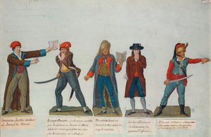 Jakobiinit ja terroristit terrorivallan aikana (1793-4) Ranskan vallankumouksen aikana (guassi)