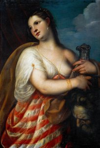 Judith Holofernesin pään kanssa, ennen vuotta 1636 tekijältä Padovanino