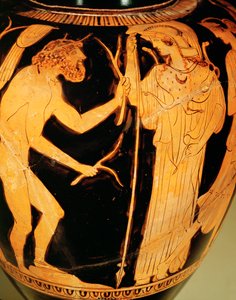Odysseus ja Athene Nausicaan tapaamisessa ... tekijältä Painter Nausicaa