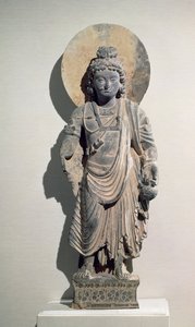 Pysyvä Bodhisattva Maitreya, 3. vuosisadalla (liuske)
