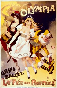 La Fée des Poupées, Olympia-teatterin suuren baletin mainosjuliste (värilitho) tekijältä Pal (1855-1942)