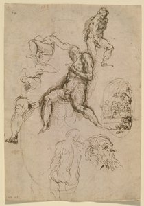 Arkki maalausta varten Salone del Maggior Consigliossa, Ducal Palace, Venetsia, n. 1578 tekijältä Palma Il Giovane