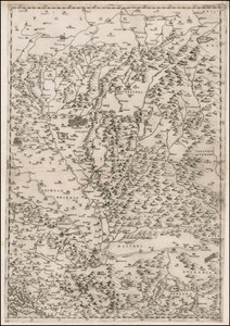 Paolo Forlanin laatima Transilvanian keskipisteen kartta vuodelta 1513. tekijältä Paolo Forlani