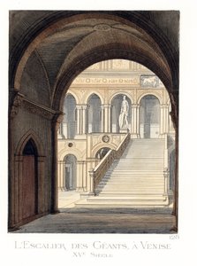 Dogen palatsin jättiläisportaat Venetsiassa (Italia)