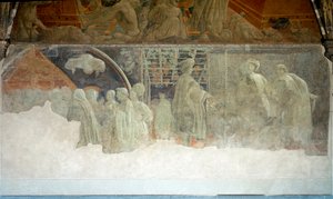 Tarina Nooasta, juopumisesta - Fresco tekijältä Paolo Uccello