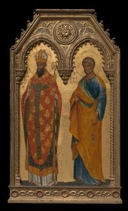Pyhät Augustinus ja Pietari, noin 1350 tekijältä Paolo Veneziano