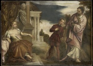 Valinta hyveen ja intohimon välillä tekijältä Paolo Veronese (follower of)