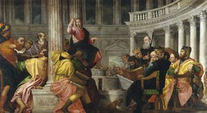 Kristus lääkäreiden joukossa tekijältä Paolo Veronese