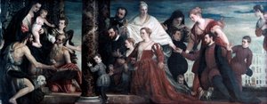 Madonna ja Cuccina-perhe, 1571 tekijältä Paolo Veronese