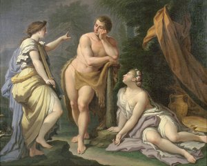 The Choice of Hercules (öljy kankaalle)