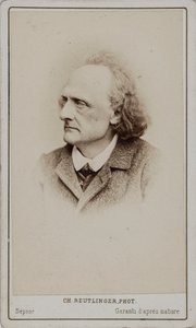 Pianisti ja säveltäjä Henry Litolffin muotokuva 1818-1891.