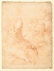 Naisten ryhmä (recto) tekijältä Parmigianino