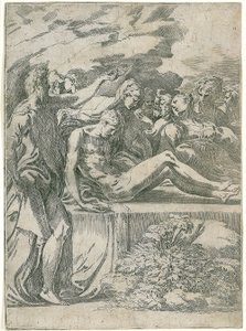 Kristuksen hautaaminen tekijältä Parmigianino