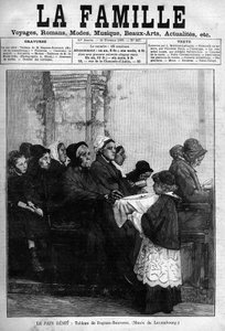 Leipäbenit, kaiverrettu vuodelta 1888 Dagnan-Bouveret