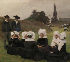 Bretonilaiset naiset Pardonissa, 1887.