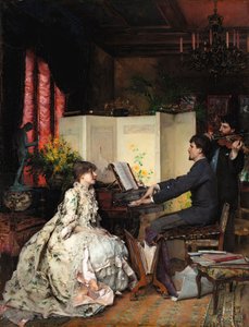Dueto, 1883. tekijältä Pascal Adolphe Jean Dagnan Bouveret