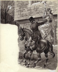 John Peel ja Mary White karkaavat Gretna Greeniin (guassi paperille)