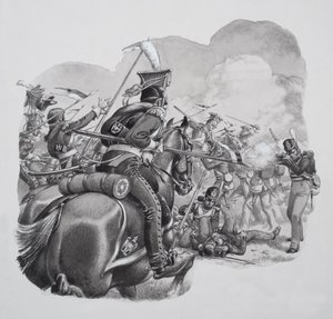 Kevyt ratsuväki (guassi paperille)