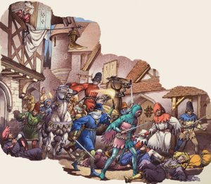 Orléansin herttuan Ludvigin (1372-1407) murha sadan vuoden sodan aikana (guassi paperille)