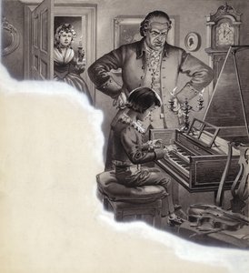 Nuori Ludwig van Beethoven (guassi paperille)