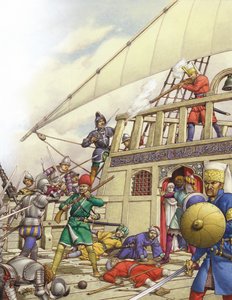 Johanneksen ritarit kaappasivat Turkin hienoimman kaleerialuksen, Sultanan (guassi paperille).