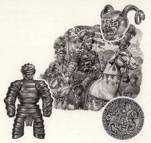 Panssarin tarina (guassi paperille) tekijältä Pat (1907-95) Nicolle