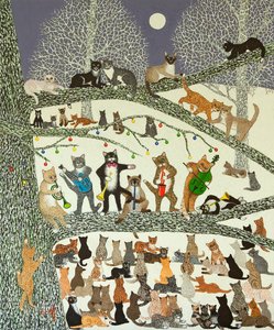 Riemukas menestys, 2012 (akryyli kalikolle) tekijältä Pat Scott