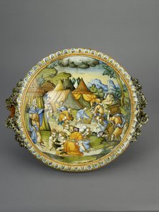 Manna-allas, luultavasti Urbino, n. 1600-20 (maiolica) tekijältä Patanazzi Workshop