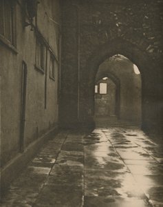 Archway to the Abbots Court at Westminster Abbey, c1935.