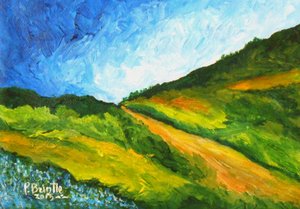 Vers Marmelade, 2015 (akryyli kankaalle) tekijältä Patricia Brintle