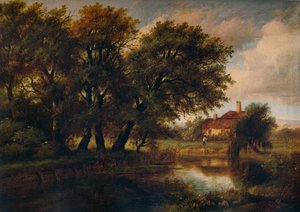 Vanhat mökit Brentillä, päin Harrowia, 1830