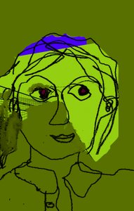 Pensieri, 2019 (digitaalinen, akryyli) tekijältä Patrizia La Porta