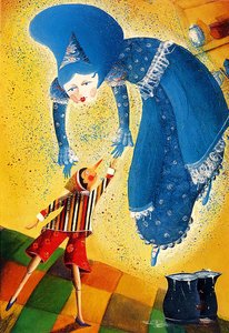 Pinocchio, 2021 (Akryyli paperille) tekijältä Patrizia La Porta