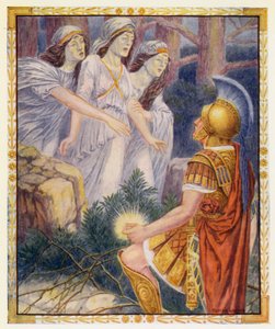 Perseus ja kolme harmaata naista (värilitografia)
