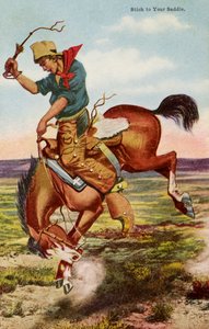 Cowboy hevosen selässä tekijältä Paul (after) Gredo