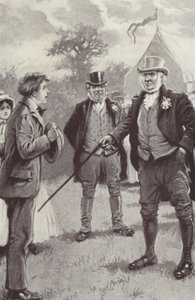 Anthony Trollopen kuvitus Barchester Towersille (litho) tekijältä Paul (after) Hardy