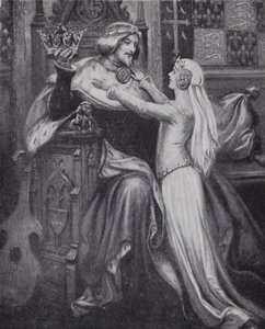 Kuningas Richard II nuoren Isabellan Valois
