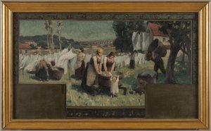 Arcueil-Cachanin kaupungintalon luonnos: Les Blanchisseuses
