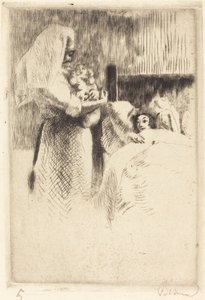 Anne-Élisabeth Besnardin syntymäilmoitus Anne-Élisabeth..., 1922 syntymäkortti. tekijältä Paul Albert Besnard