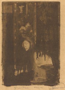 Nainen maljakon kanssa La femme au vase, 1894. tekijältä Paul Albert Besnard