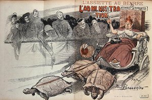 Karikatyyri Ranskan hallinnosta, "L