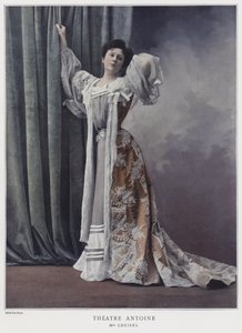 Jeanne Cheirel, ranskalainen näyttelijä (värillinen kuva)